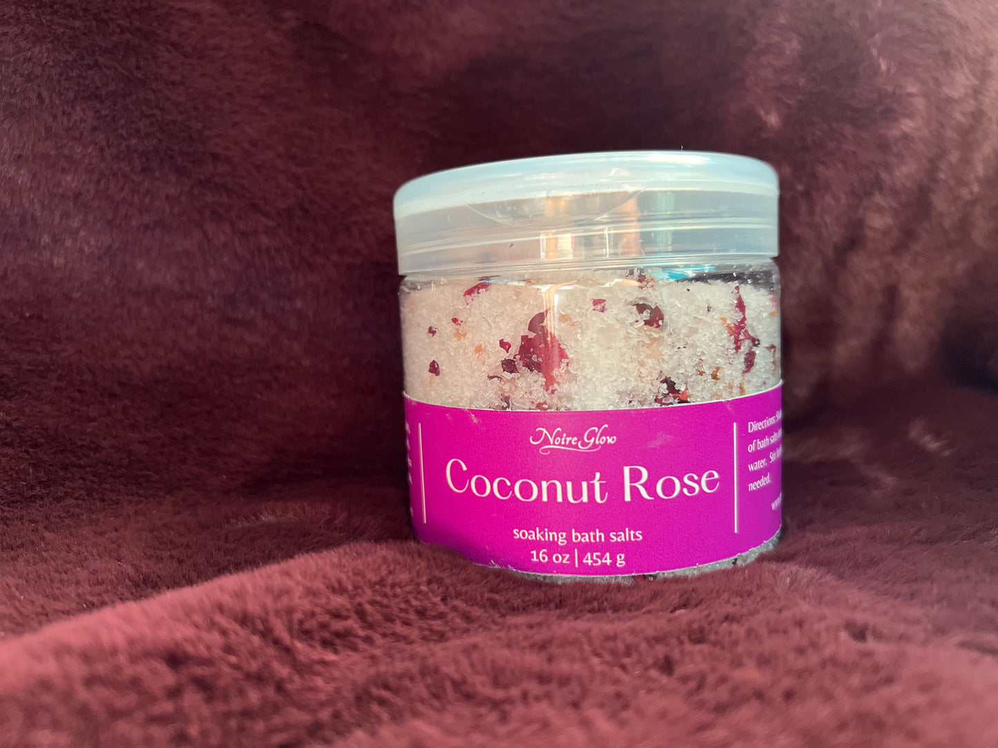 Coconut Rose Soaking Bath Salts